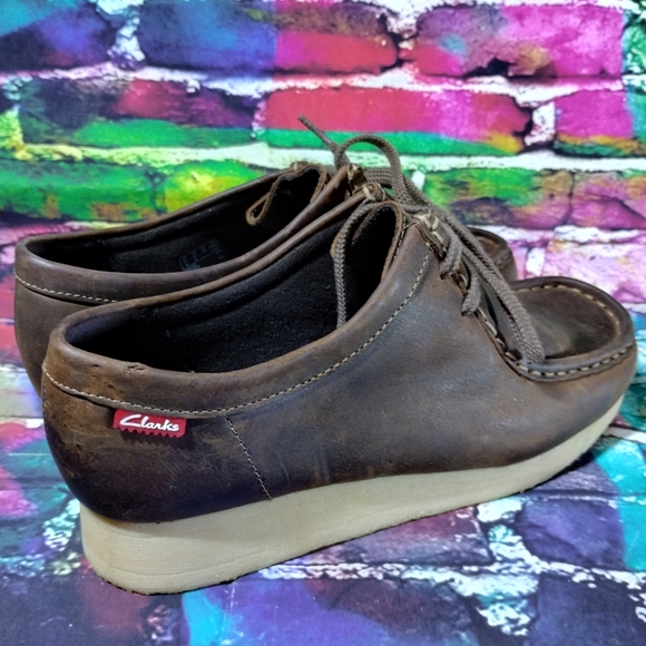 Clarks Collection Padmora Brown Leather Wallabees Shoes Women's 9 US 40 EU - Picture 8 of 14
